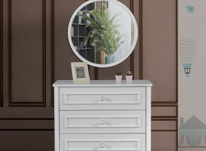 Childrens room Chests of drawers Wood Modern Design Sideboard new White Furniture